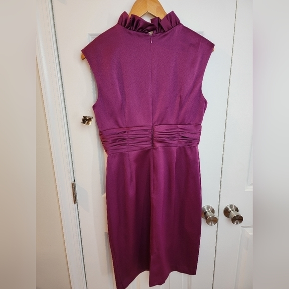 Jessica Howard Formal‎ Eggplant Sleeveless Dress Size 10 NWT - Picture 3 of 5